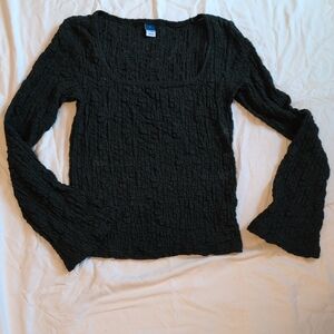 Old Navy Green Textured Top